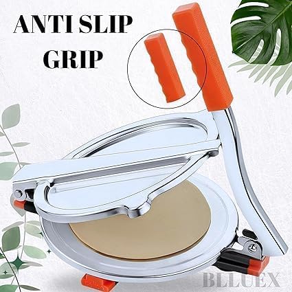 H O G ENTERPRISE H O G ENTERPRISE Stainless Steel Puri Maker Press Machine for Home and Kitchen for Making papad khakhra poori and Many More Manual Hand Press with Handle Pack of 1  - Image 4