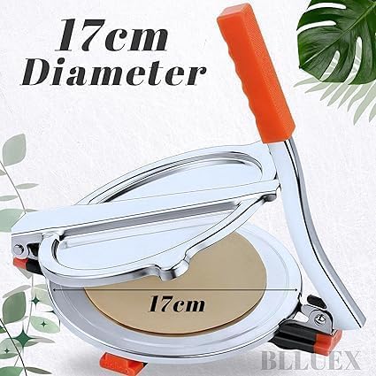 H O G ENTERPRISE H O G ENTERPRISE Stainless Steel Puri Maker Press Machine for Home and Kitchen for Making papad khakhra poori and Many More Manual Hand Press with Handle Pack of 1  - Image 5