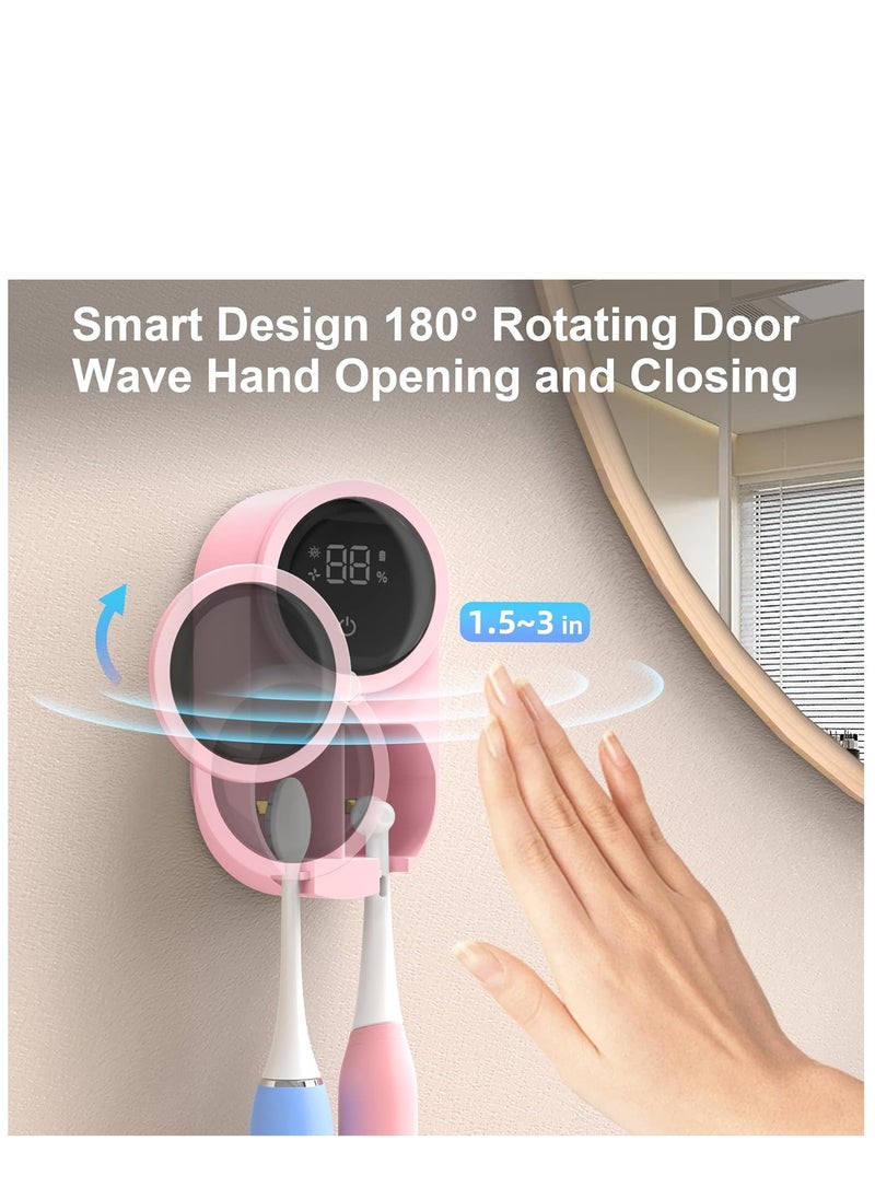 Generic Automatic Toothbrush Holder with UV Cleaning & Fan Drying – Wall Mounted Smart Bathroom Organizer for Electric & Manual Toothbrushes – Hygienic, Waterproof, and Space-Saving Home Gadget  - Image 4