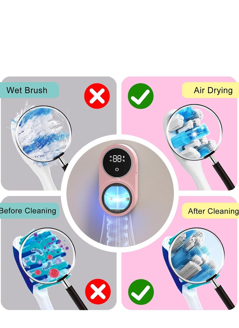 Generic Automatic Toothbrush Holder with UV Cleaning & Fan Drying – Wall Mounted Smart Bathroom Organizer for Electric & Manual Toothbrushes – Hygienic, Waterproof, and Space-Saving Home Gadget  - Image 5