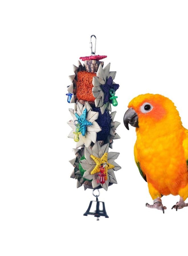 Super Bird Creations SB1098 Palm Star Toy, Medium Size, 13" x 3.5" x 3.5" - Image 1