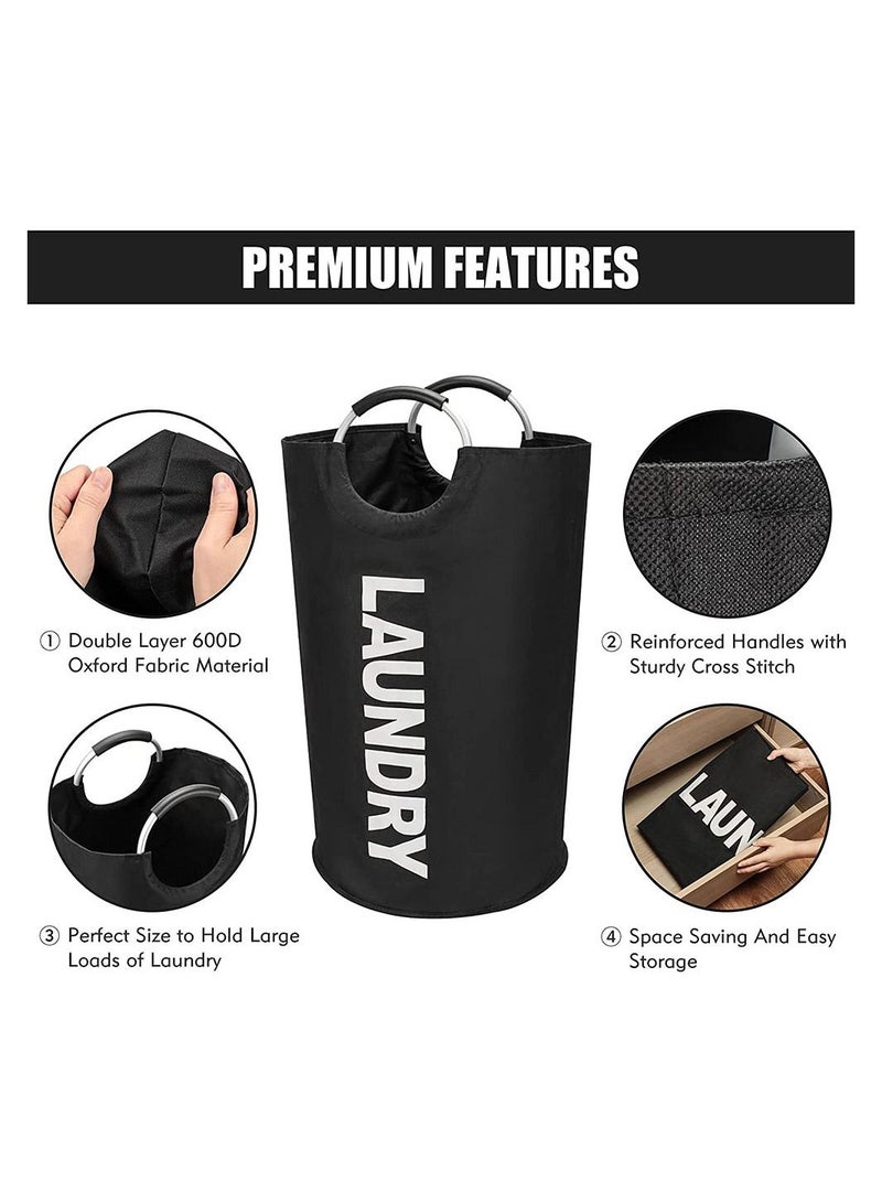 Cool Baby 82L Large Laundry Basket Freestanding Waterproof Laundry Hamper Collapsible Laundry Bag - Image 4