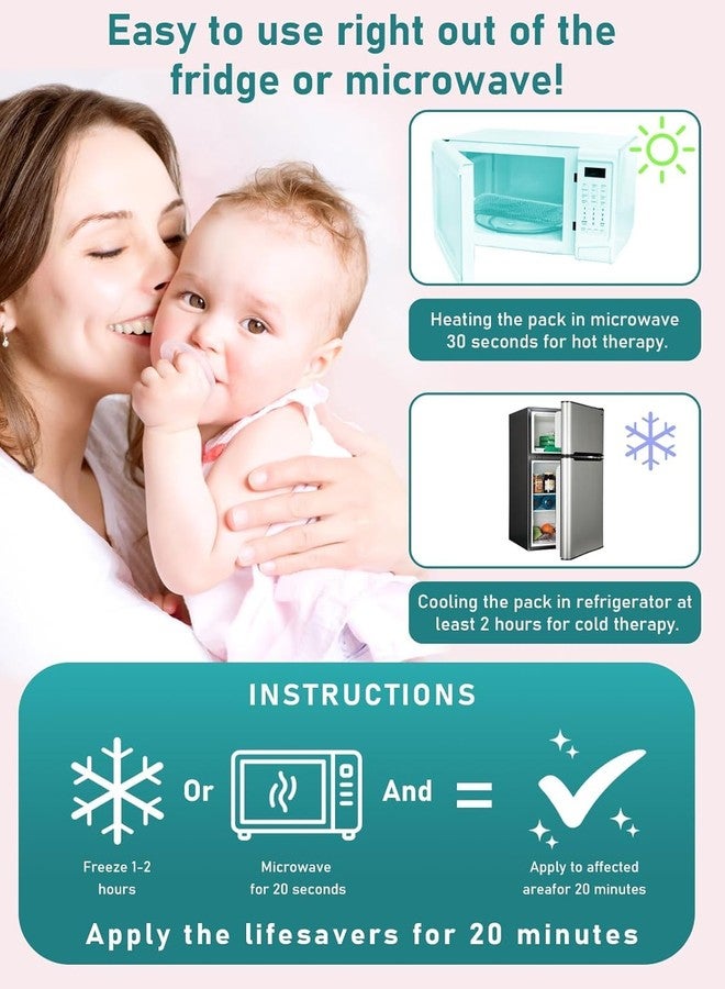 TheClover Perineal Ice Packs for Postpartum Women - 2 Reusable Packs, Hot & Cold Therapy for Pain Relief, Postpartum and Hemorrhoid, Cooling Pads for Recovery After Pregnancy & Delivery, Labor Essentials - Image 2