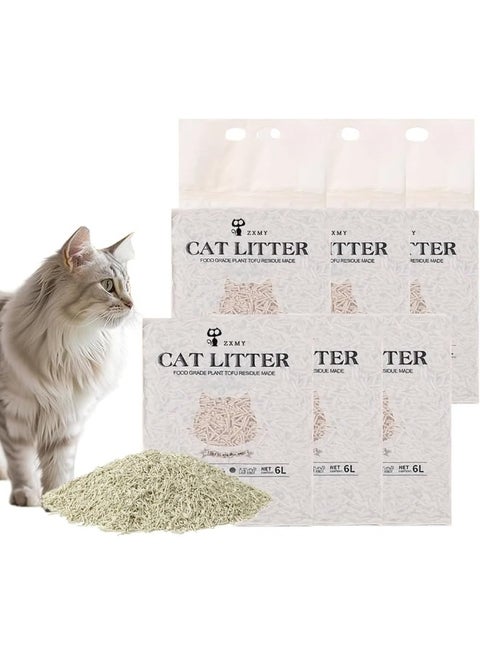NeoStyle Cat Litter, Flushable Clumping Litter Pellets, Low Dust Litter Explained By Plants, Soluble In Water, Not Easily Scattered (Mixed Cat Litter (2.5kg*6))