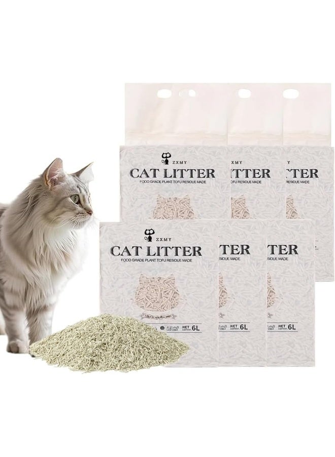 NeoStyle Cat Litter, Flushable Clumping Litter Pellets, Low Dust Litter Explained By Plants, Soluble In Water, Not Easily Scattered (Mixed Cat Litter (2.5kg*6)) - Image 1