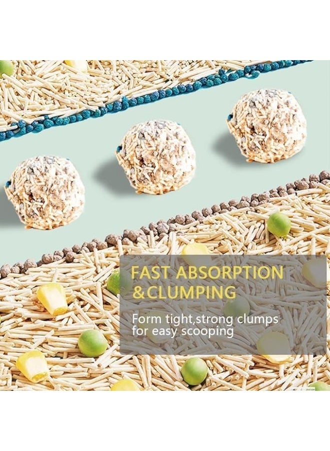 NeoStyle Cat Litter, Flushable Clumping Litter Pellets, Low Dust Litter Explained By Plants, Soluble In Water, Not Easily Scattered (Mixed Cat Litter (2.5kg*6)) - Image 5