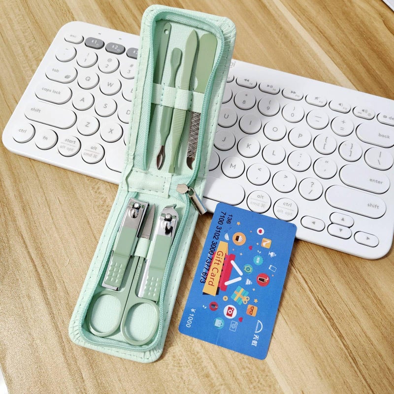 NEMIBAD Manicure Set Nail Clippers Pedicure Kit -7 Pieces Stainless Steel Travel Nail Kit, Travel Essentials Purse Essentials Professional Grooming Kits, Manicure Kit with Zipper Portable Pack - Image 3
