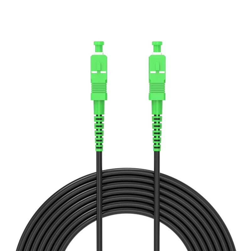 Jeirdus 5M SC/APC to SC/APC Outdoor Armored Simplex 9/125 SM Fiber Optic Cable Jumper Optical Patch Cord Singlemode 5Meters 16ft SC-SC - Image 5