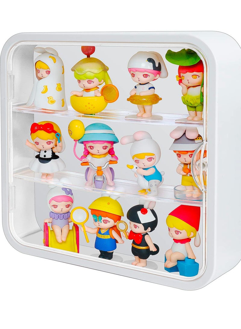 SOLARAE Clear Acrylic Display Case,Wall-Mounted Doll Storage Box, Dust-Proof Collectibles Action Figure, Suitable for Collectibles Action Figures Pop Mart - Image 1