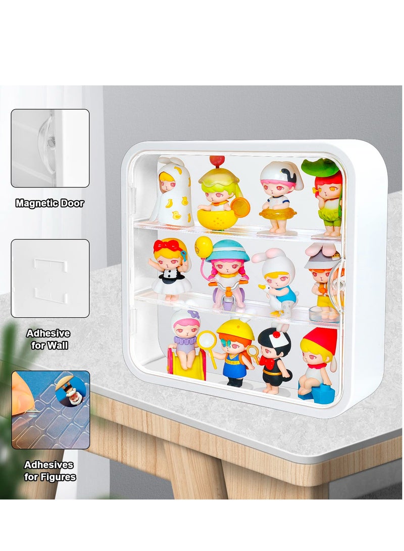 SOLARAE Clear Acrylic Display Case,Wall-Mounted Doll Storage Box, Dust-Proof Collectibles Action Figure, Suitable for Collectibles Action Figures Pop Mart - Image 3