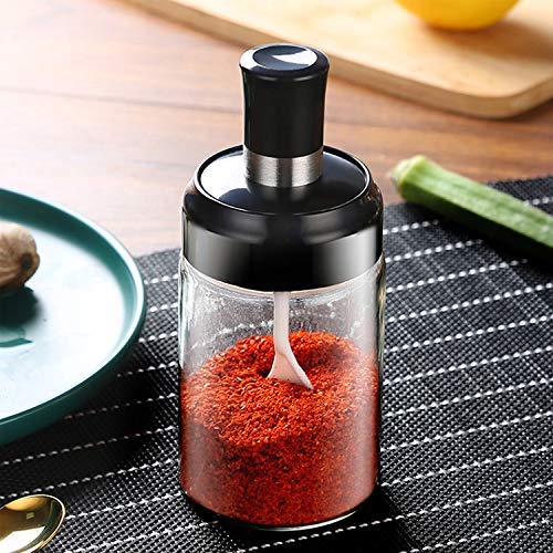 WHISKET 250ml Glass Seasoning Container OilHoney Dispenser Bottle Kitchen Castor Stainless Steel Seasoning Bottle OILBRUSH BOTTLE - Image 1