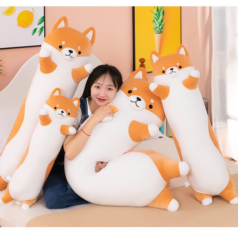 SNOWOLF Shiba Inu Soft Plush Pillow Long Cute Corgi Dog Plush Husky Plush Pillow Akita Plushie Body Pillow Stuffed Animals Toy for Adults Kids Gift 70cm2755Inch - Image 5