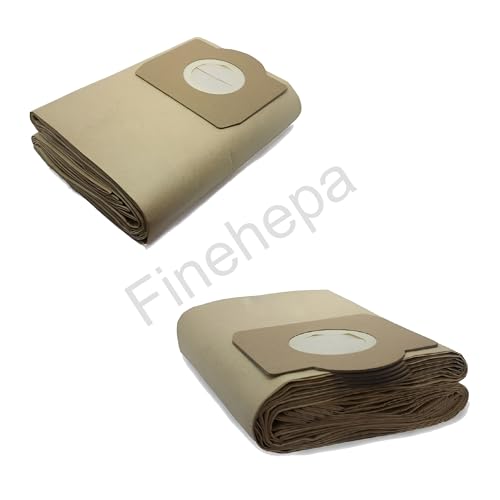 Finehepa Paper Dust Bags Set of 5 - Compatible with Karcher Vacuum Cleaner WD3, WD3 P, MV3 & WD 3.200 - Image 2