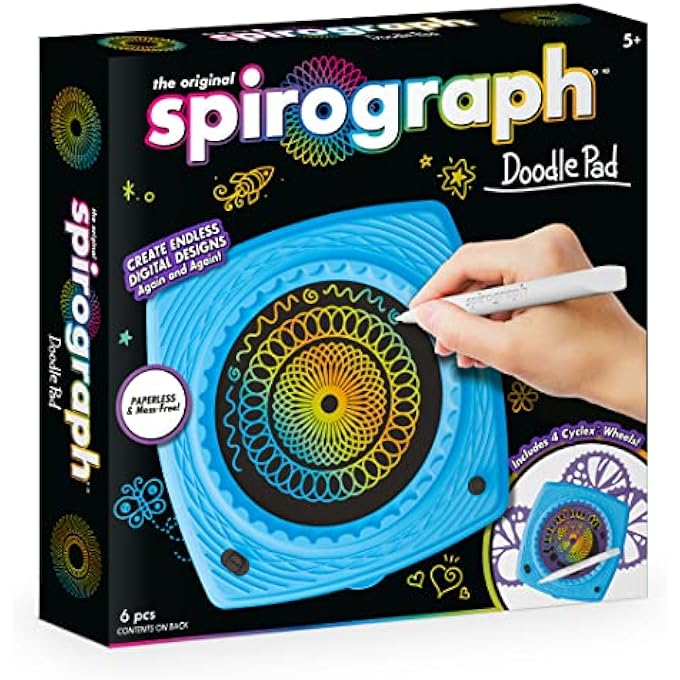 Spirograph DOODLE PAD | ELECTRONIC DRAWING | CHRISTMAS PRESENTS | TRAVEL DRAWING | AGES 8+ - Image 1
