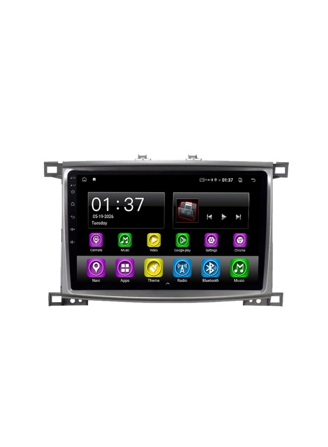 10 بوصة اللاسلكية Carplay الروبوت 15 جهاز تحديد المواقع الراديو الملاحة مشغل الوسائط المتعددة لتويوتا كروزر الأرض 100 2005-2007 - Image 1