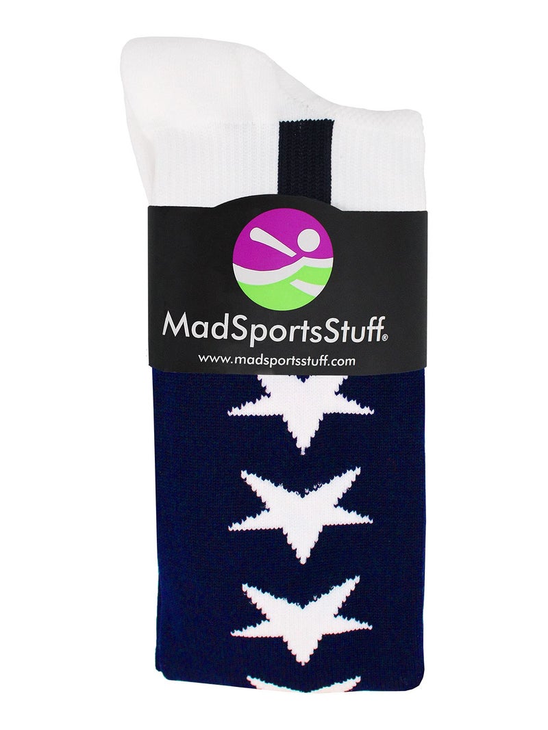 MadSportsStuff USA Flag Baseball Stirrup Socks (Navy/Red/White, Large) - Image 3