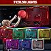 HYES Remote Control Basketball Hoop Indoor with 7 LED Lighting Mini Basketball Hoop with Electronic Scoreboard 3 Modes Over Door Basketball Hoop Basketball Toys Sport Gifts for Kids Adults red - Image 4