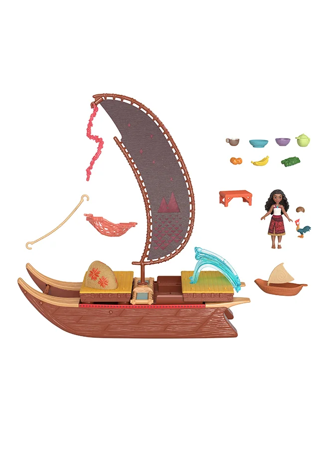 Disney Princess Moana Small Dolls - Transforming Boat