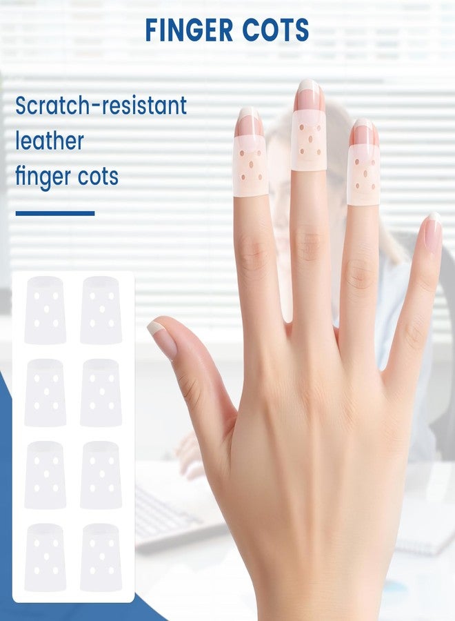 KCMOSGI 16 Pcs Finger Cots with Air Holes, Finger Protectors Finger/Covers, Breathable Finger Covers for Protectors for Wound, Finger Cracking, Trigger Finger Arthritis Pain Relief - Image 3