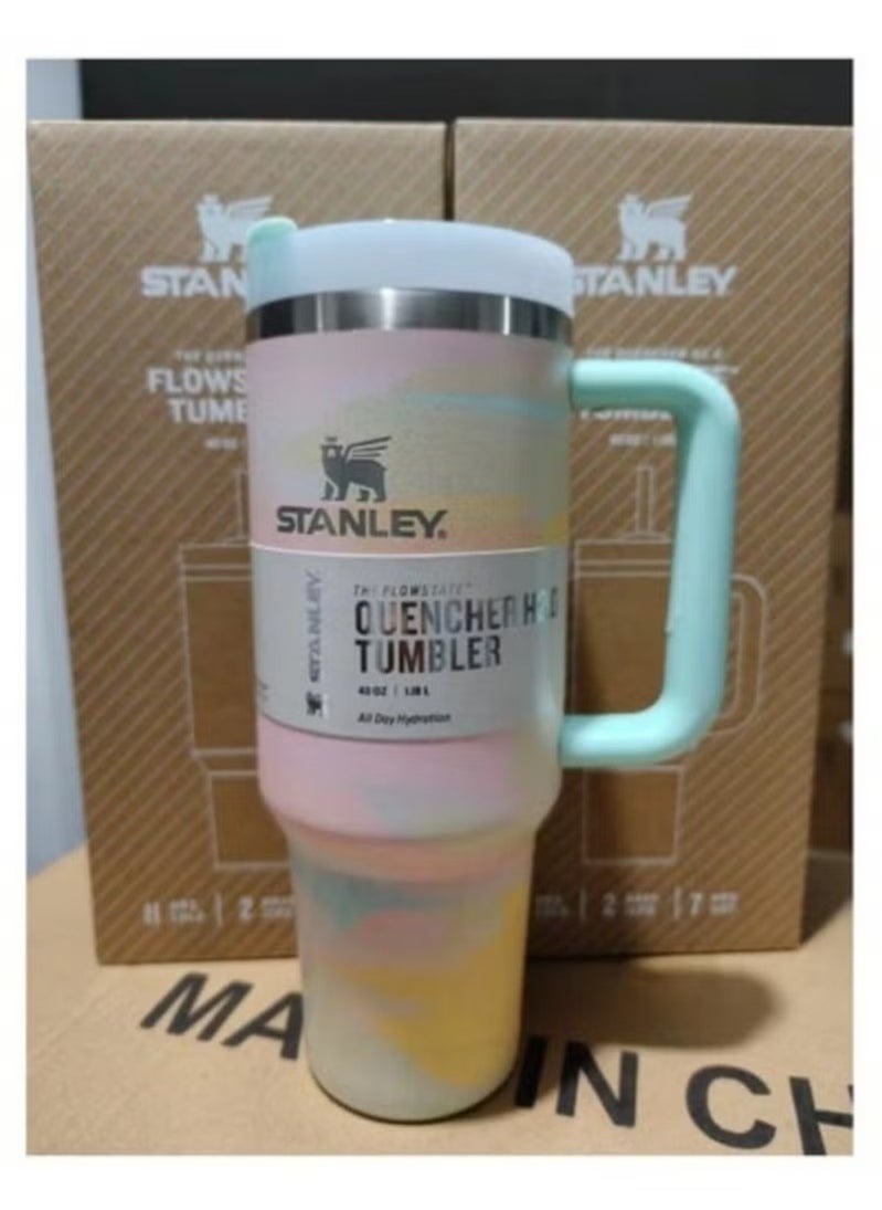 Stanley - Stainless Steel Vacuum Insulated Tumbler with Lid and Straw for Water, Iced Tea or Coffee, Smoothie and More, 40 oz multicolour - Image 1