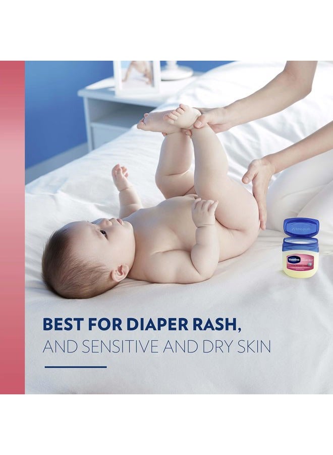 Vaseline Pure Petroleum Jelly Baby, Dermatologist Recommended, Hypoallergenic, Skin Protectant, Treat & Prevent Diaper Rash and Chafed Skin, Seals out Wetness, 2 Pack -13oz - Image 3