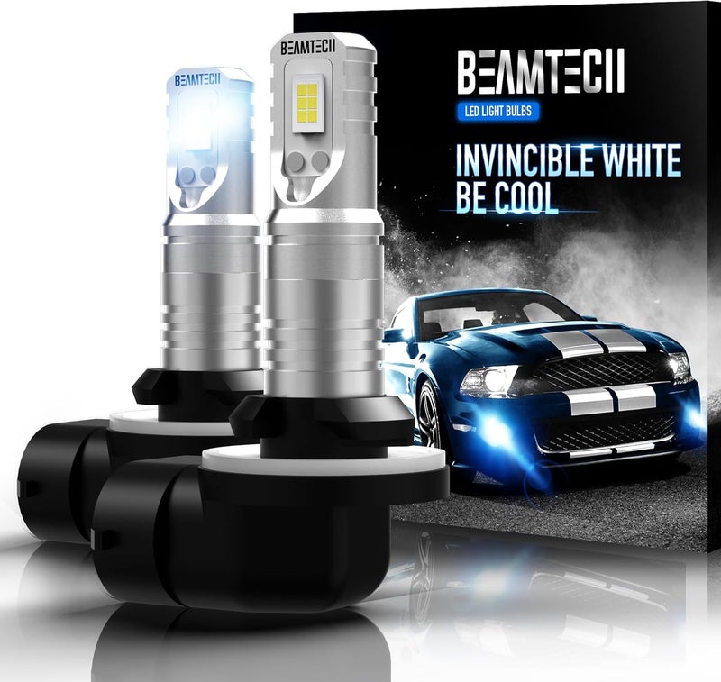 BEAMTECH 881 Fog Light,6500K White 1:1 Size Super Bright Non-Polarity of 2 - Image 1