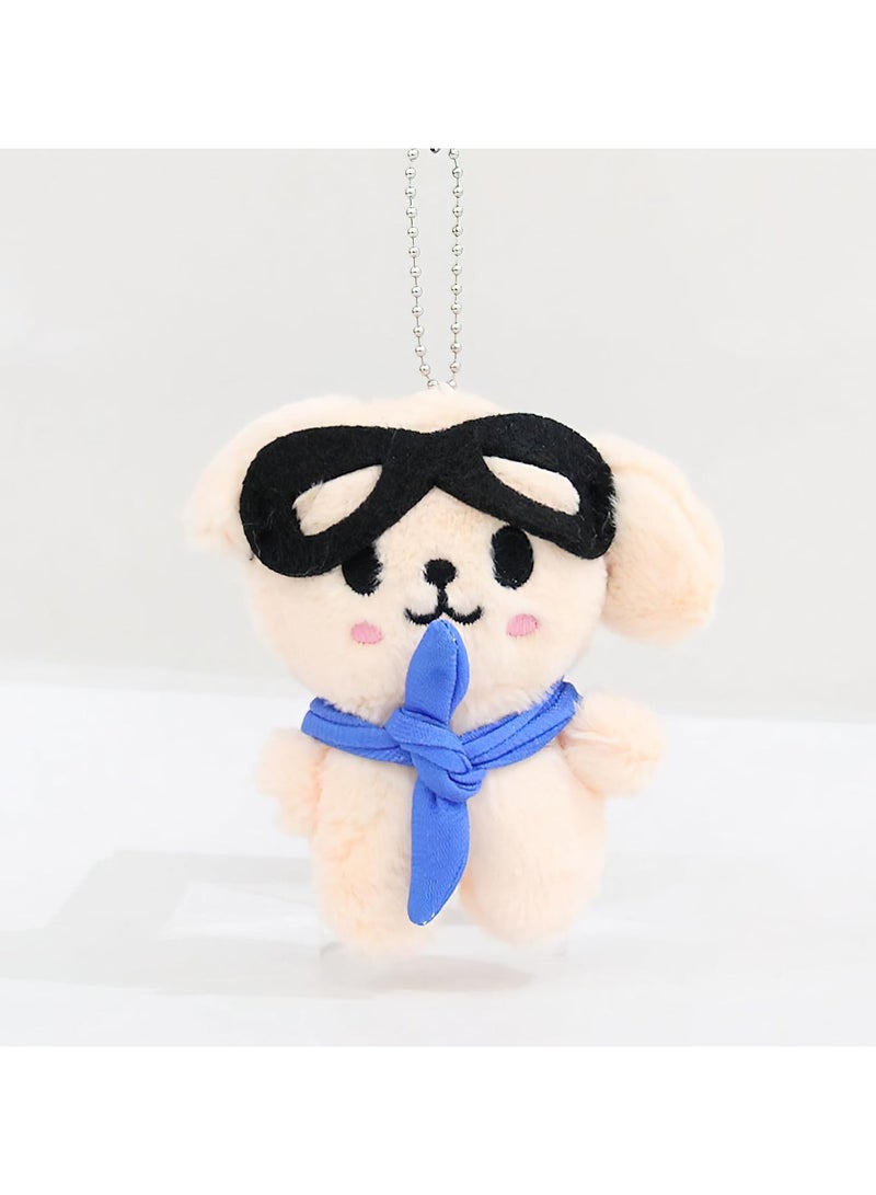 Loquat Stray Kids Pilot Plush Toy Kpop Skzoo Toy Fan Meeting Doll with Aviator Sunglasses SKZ Plush Animal Doll with Beanie 3.9 Inches - Image 4