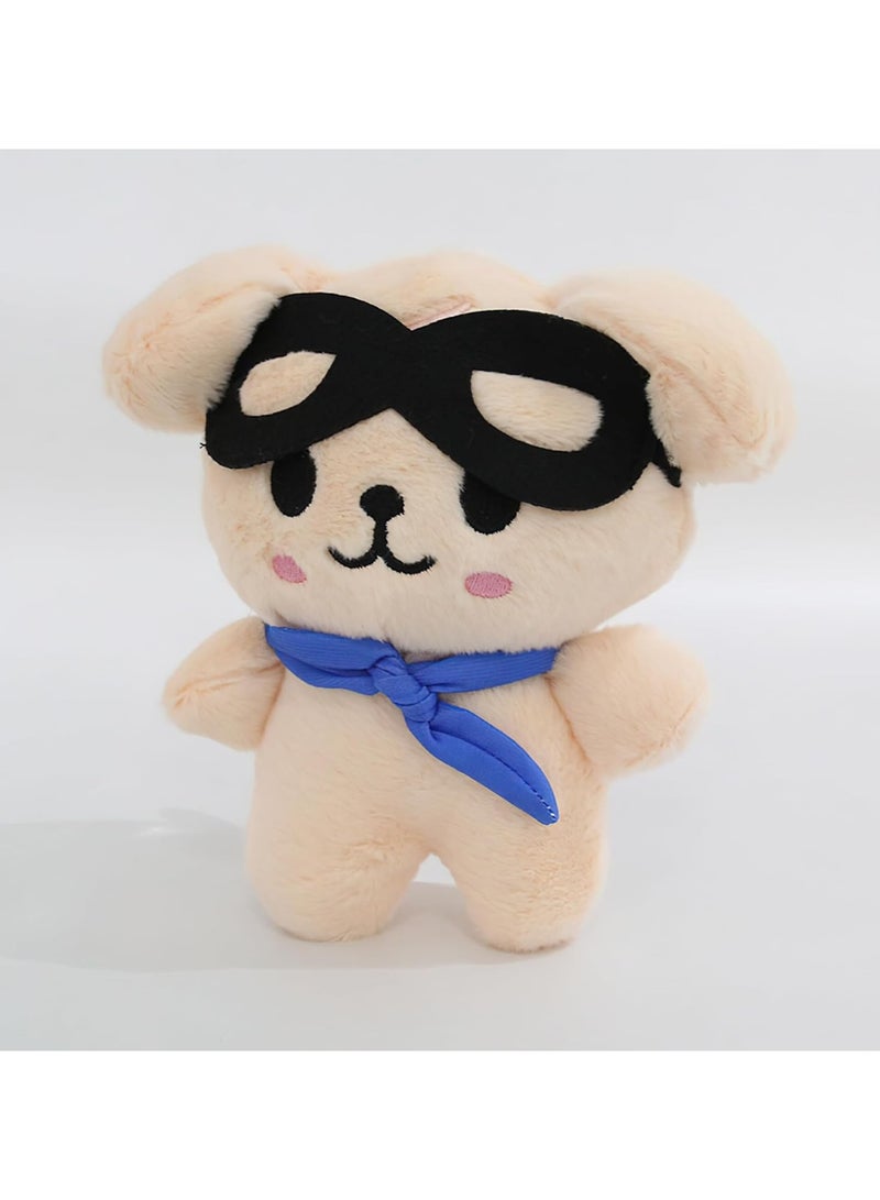 Loquat Stray Kids Pilot Plush Toy Kpop Skzoo Toy Fan Meeting Doll with Aviator Sunglasses SKZ Plush Animal Doll with Beanie 3.9 Inches - Image 2