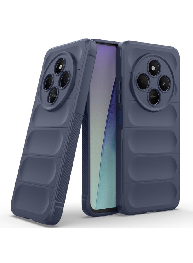 Premium Protection Back Silicone Case Compatible with Xiaomi Redmi 14C 4G/Redmi A4 5G/Poco C75 5G Magic Shield Shockproof Case with Camera Protection (Blue) - Image 1