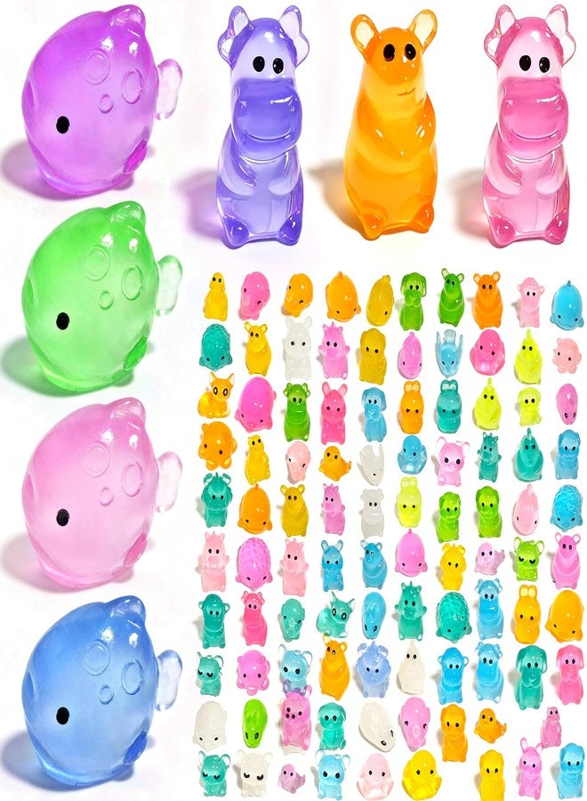 LEAFORIA 250 Pcs Luminous Mini Resin Animals, 25 Styles Glow in The Dark Tiny Animal Figurines Bulk for Fairy Garden, Dollhouse, Aquarium Tank, DIY Crafts, Party Favors, Hide and Seek Game - Image 2