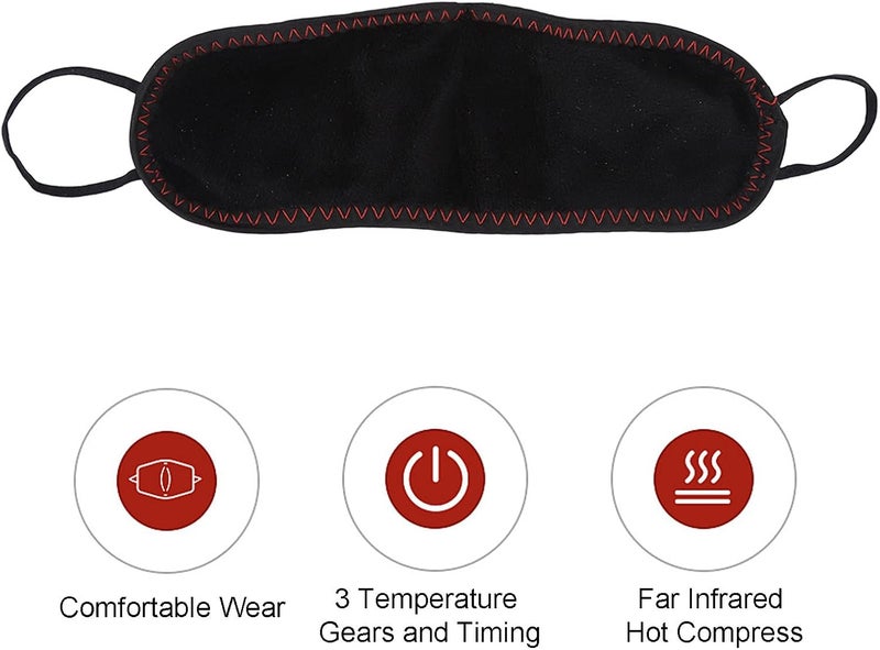 klarako Heating Nose Pad, Nose Warmer Hot Compress 3 Gears Timing Prevent Snoring Allergic Washable Nose Heating Cover - Image 4
