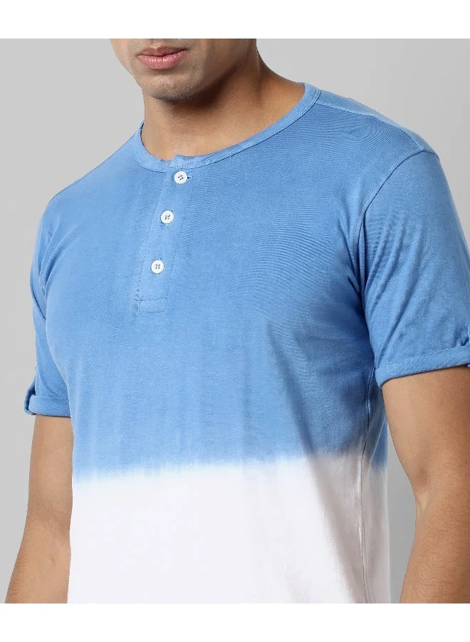 CAHOOT  Men's Multicolour Colourblocked Regular Fit Casual T-Shirt for Men | Best Price UAE