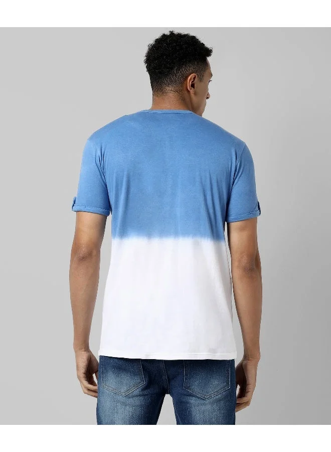 CAHOOT  Men's Multicolour Colourblocked Regular Fit Casual T-Shirt for Men | Best Price UAE