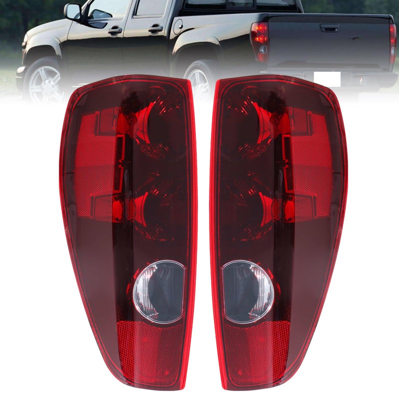 Boine Tail Light Compatible With Chevrolet Chevy Colorado GMC Canyon 20042012 Isuzu Driver and Passenger Side Rear Light Housing Brake Lamps Replaces GM2801164