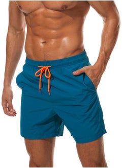 Solid Beach Shorts Peacock Blue