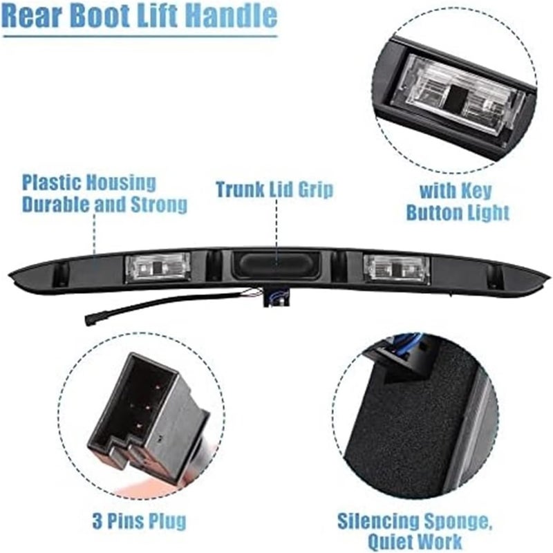 DEMULAX Rear Trunk Hatch Handle with Lamp - Image 3