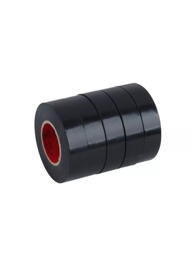 تاكتيكس شريط لاصق كهربائي مثبط للهب 5 قطع أسود 1.9 سم × 18 متر 530052 - Image 2