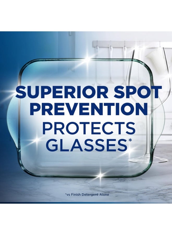 فنيش فينش مساعد شطف وتلميع لغسالة الصحون - حماية من البقع برائحة الليمون المنعش - 400 مل (يكفي حتى 80 غسلة) - Image 4