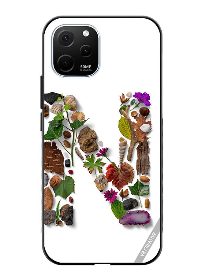 VR CREATIVE Protective Case Cover For Huawei Enjoy 50z Alphabet N Design Multicolour - Image 1