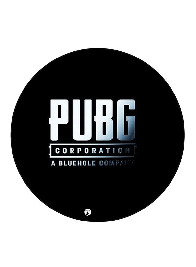 Pubg Printed Mouse Pad  Round  Multicolour
