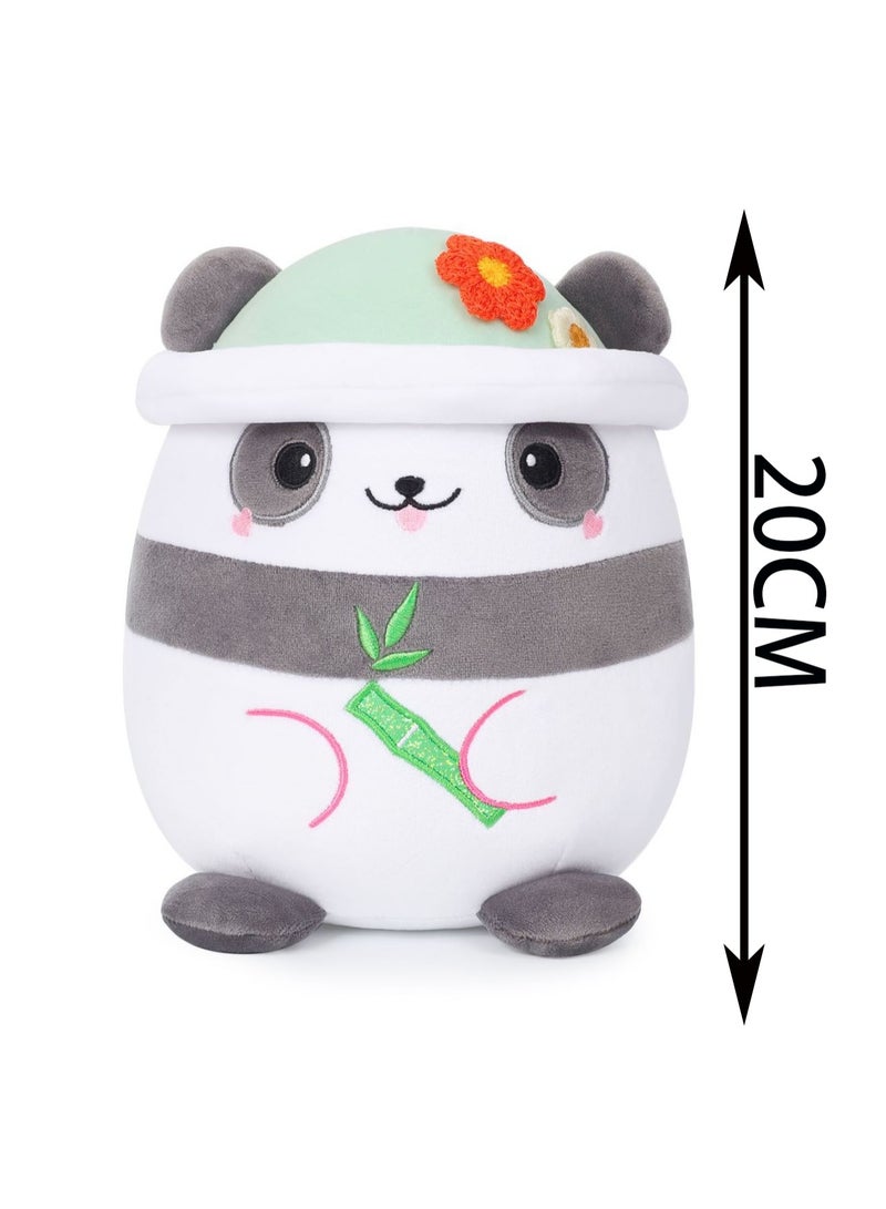 20cm Panda Plush Toy with Hat Cartoon Animal Doll | Suitable as a gift for children over 3 years old - Image 2