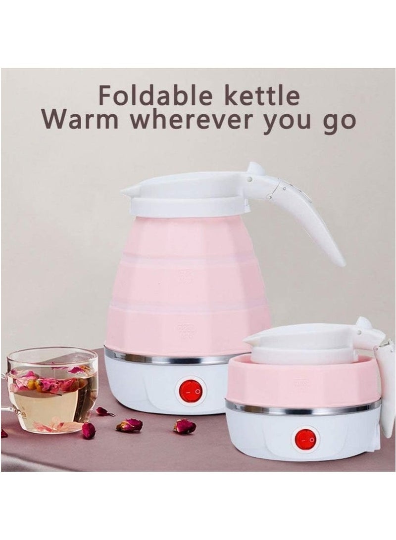 دينكس Foldable Electric Kettle – Portable Collapsible Silicone Travel Kettle, 600ml Capacity, Fast Boil, Dual Voltage, Lightweight & Compact for Travel, Office, Hotel & Outdoor UseSave luggage space with this collapsible kettle made from food-grade silicone. Perfect for travelers, students, or anyone needing a portable hot water solution. - Image 5