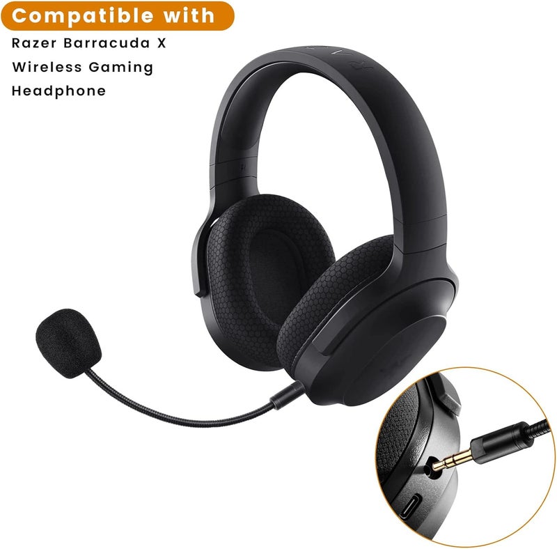 weishan Barracuda X Mic Replacement for Razer Barracuda X Wireless Gaming Headphone, Detachable 3.5mm Noise Cancelling Microphone for Xbox One, PS4, PS5, PC - Image 2