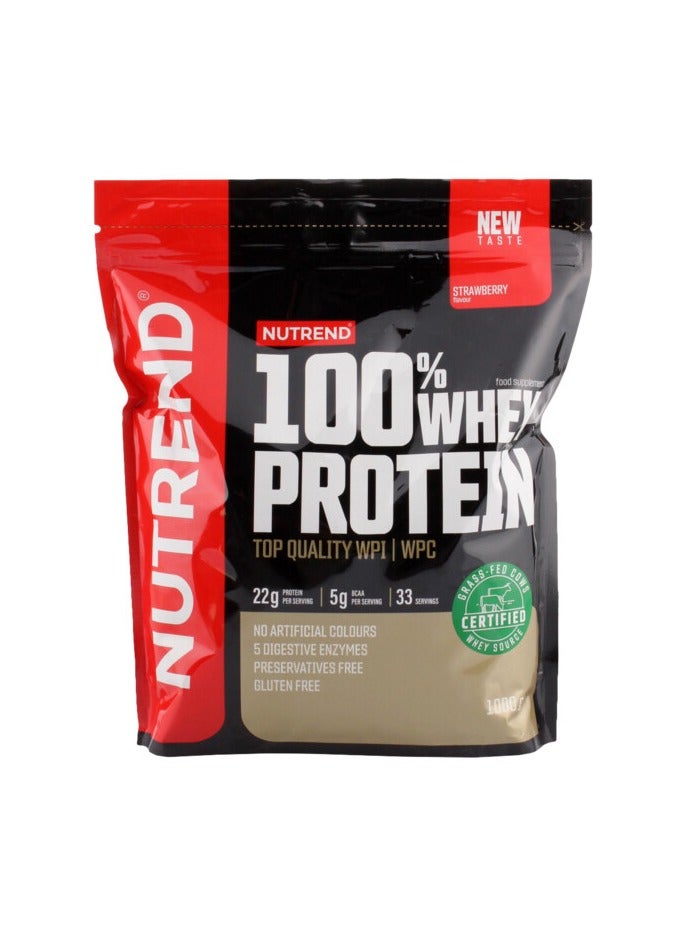 نوتريند 100% بروتين مصل الحليب 33 حصة فراولة 1 كجم - Image 1