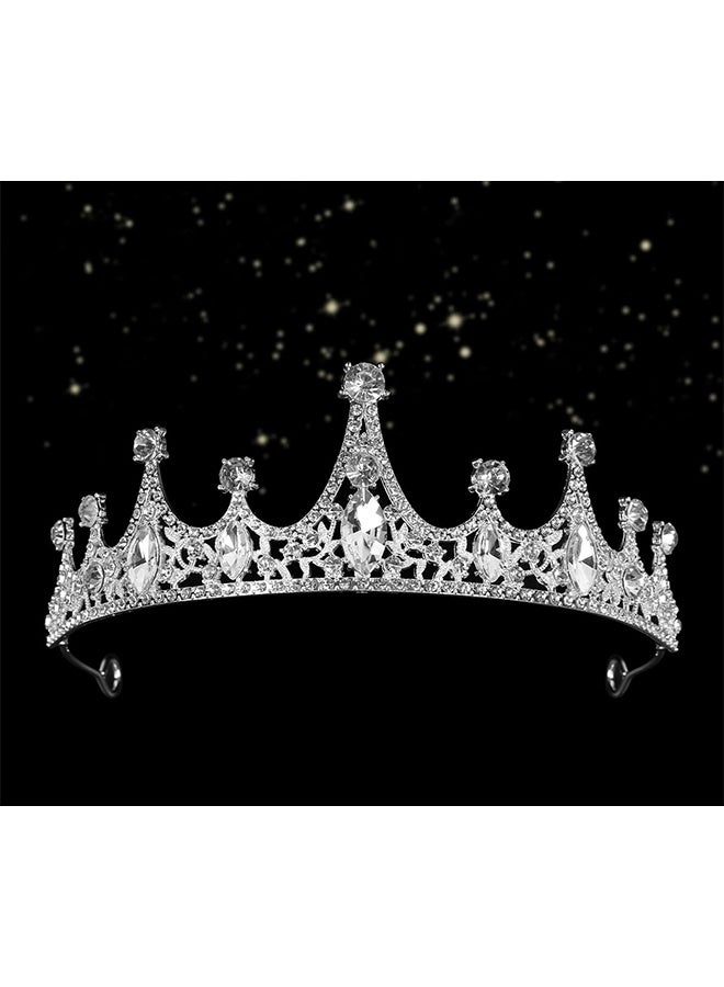 Silver Crystal Tiaras Crown Headbands for Women Girls Kids Birthday Princess Crowns Party Scene Hair Accessories for Bridal Wedding Prom Parties Festival Gifts - Image 2