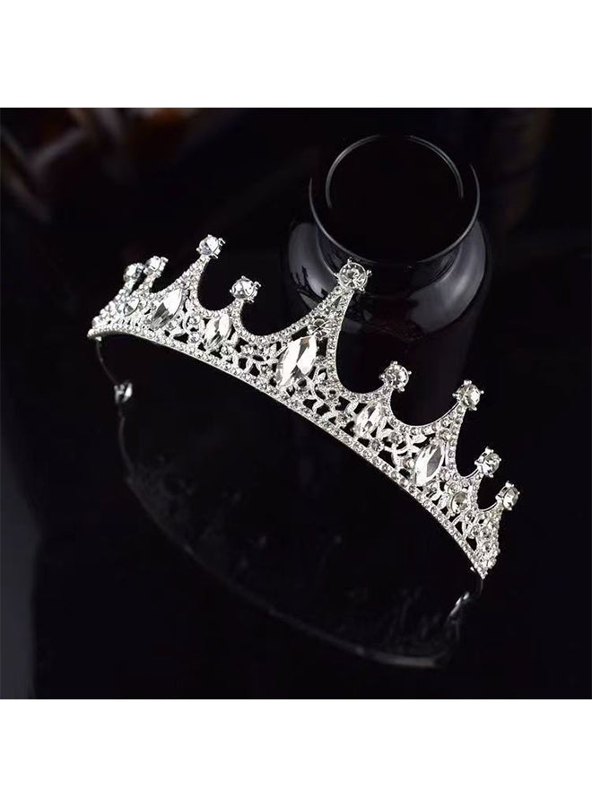 Silver Crystal Tiaras Crown Headbands for Women Girls Kids Birthday Princess Crowns Party Scene Hair Accessories for Bridal Wedding Prom Parties Festival Gifts - Image 4
