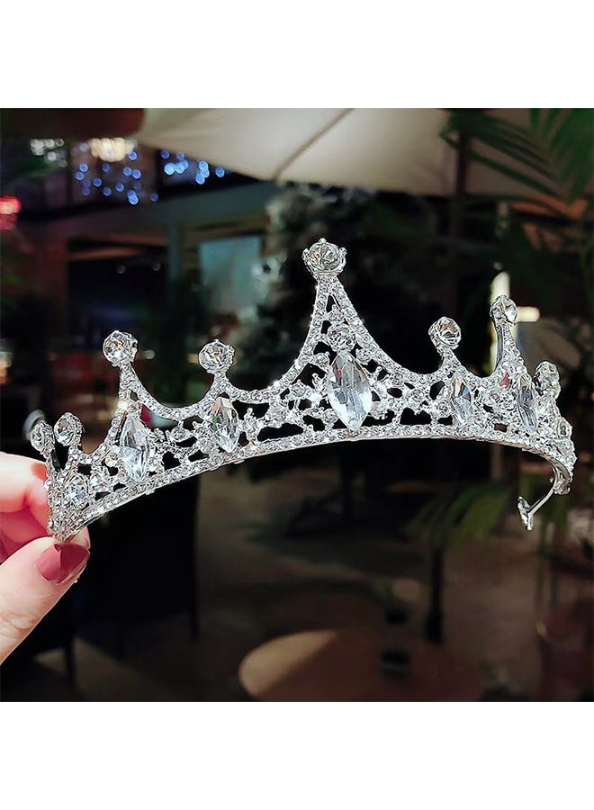 Silver Crystal Tiaras Crown Headbands for Women Girls Kids Birthday Princess Crowns Party Scene Hair Accessories for Bridal Wedding Prom Parties Festival Gifts - Image 5