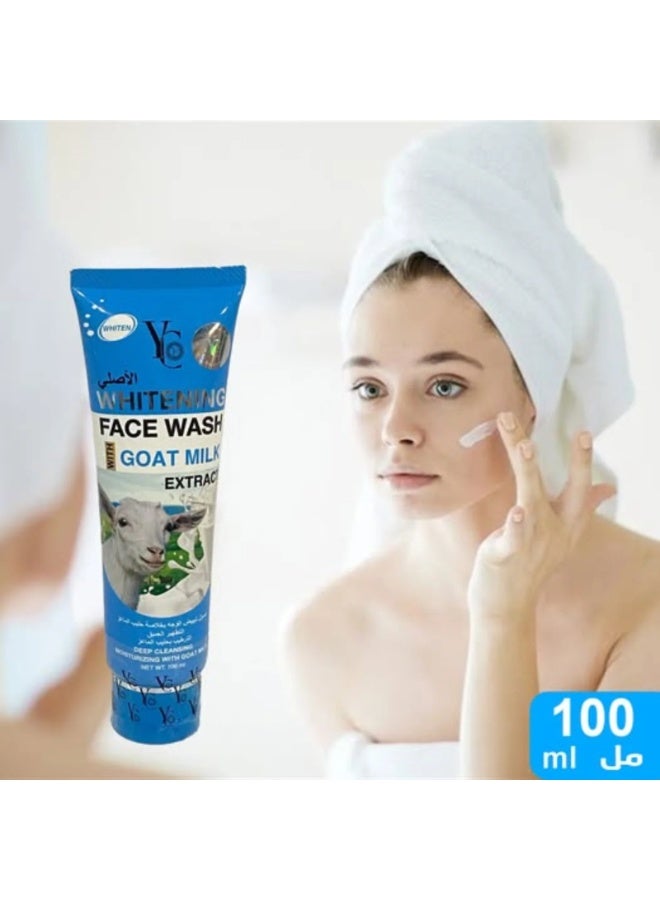 YC Whitening Face Wash with Goat Milk Extract, 100ml - Image 3