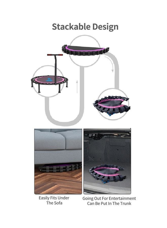Foldable Children's Sports Trampoline Indoor Small Jumping Bed Home 101x101x116cm  - Image 4