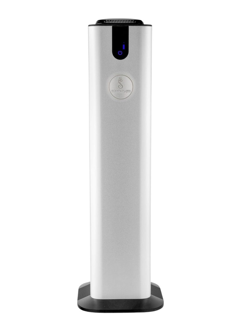 Scenta Flora - SCENT INFINITO Essential Oil Diffuser Machine - Standalone Aromatherapy Device, Covers 2500 m³, Whisper-Quiet, Elegant Design, Magnetic Anti-Theft Lock, App Intelligent Control (Silver) - Image 1